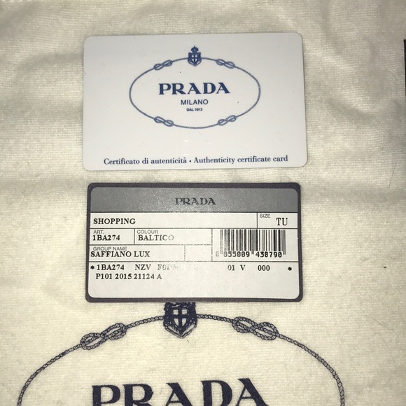 NWT Prada Saffiano Lux Double Zip Bag - Picture 8 of 8